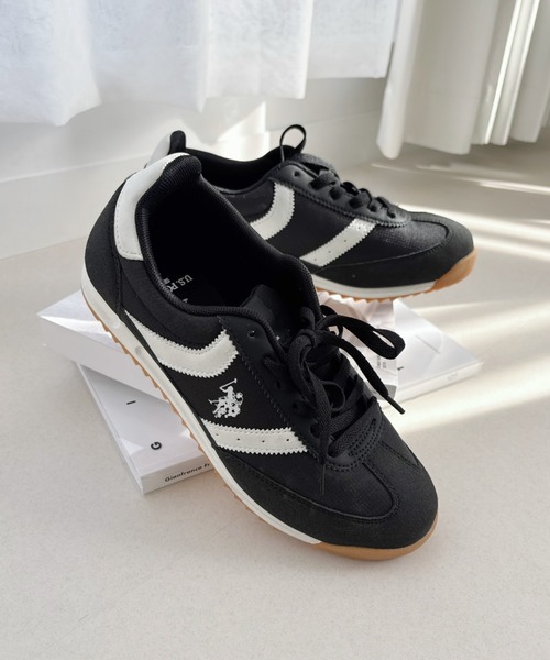 U.S. POLO ASSN.(ユーエスポロアッスン)の「【U.S. POLO ASSN.】クラシック ローカット 配色 レトロ風 スニーカー(スニーカー・レディース・ブラック×ホワイト/ホワイト×ネイビー/ホワイト×ブルー/グリーン系その他・22.5/23/23.5/24/24.5)」の10枚目の写真
