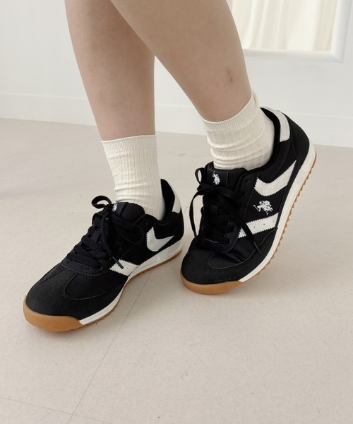 U.S. POLO ASSN.(ユーエスポロアッスン)の「【U.S. POLO ASSN.】クラシック ローカット 配色 レトロ風 スニーカー(スニーカー・レディース・ブラック×ホワイト/ホワイト×ネイビー/ホワイト×ブルー/グリーン系その他・22.5/23/23.5/24/24.5)」の15枚目の写真