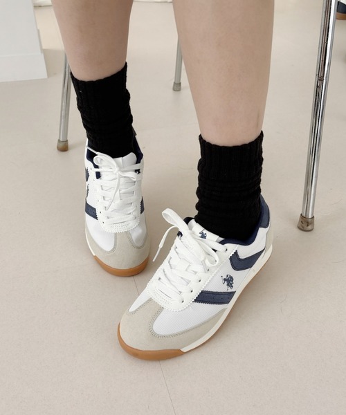 U.S. POLO ASSN.(ユーエスポロアッスン)の「【U.S. POLO ASSN.】クラシック ローカット 配色 レトロ風 スニーカー(スニーカー・レディース・ブラック×ホワイト/ホワイト×ネイビー/ホワイト×ブルー/グリーン系その他・22.5/23/23.5/24/24.5)」の18枚目の写真