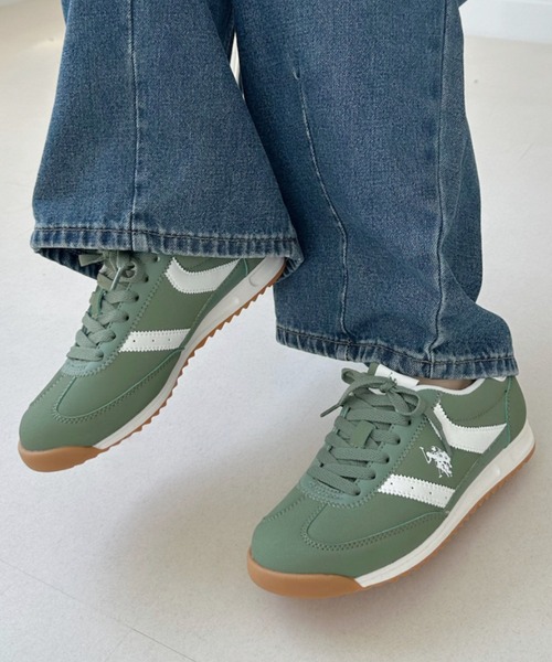 U.S. POLO ASSN.(ユーエスポロアッスン)の「【U.S. POLO ASSN.】クラシック ローカット 配色 レトロ風 スニーカー(スニーカー・レディース・ブラック×ホワイト/ホワイト×ネイビー/ホワイト×ブルー/グリーン系その他・22.5/23/23.5/24/24.5)」の21枚目の写真