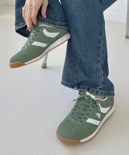 U.S. POLO ASSN.(ユーエスポロアッスン)の「【U.S. POLO ASSN.】クラシック ローカット 配色 レトロ風 スニーカー(スニーカー・レディース・ブラック×ホワイト/ホワイト×ネイビー/ホワイト×ブルー/グリーン系その他・22.5/23/23.5/24/24.5)」の22枚目の写真