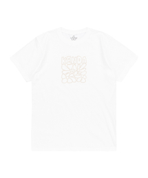 KENDA（ケンダ）の「FLORAL GRAPHIC T-SHIRT (WHITE)（Tシャツ/カットソー）」