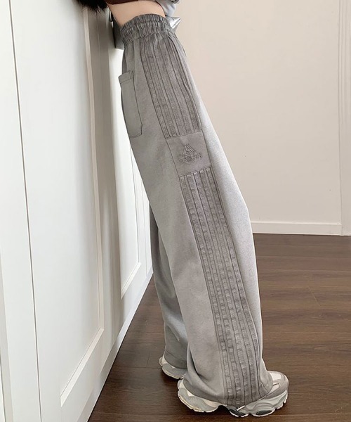 SallyLunn(サリーラン)の「サイドラインスウェットパンツ(スウェットパンツ・レディース・ピンク/グレー・MEDIUM/LARGE)」の6枚目の写真