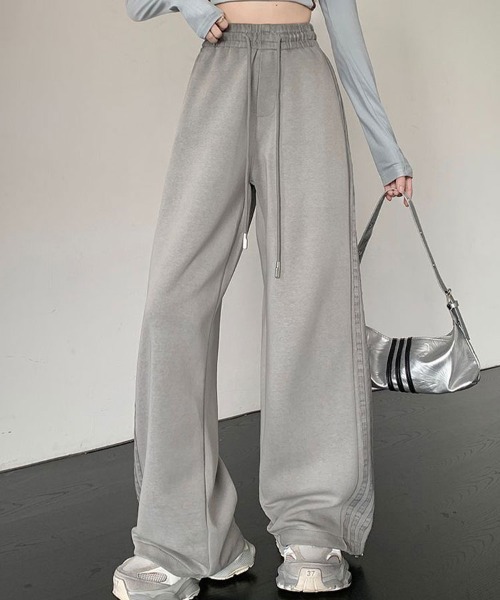 SallyLunn(サリーラン)の「サイドラインスウェットパンツ(スウェットパンツ・レディース・ピンク/グレー・MEDIUM/LARGE)」の8枚目の写真