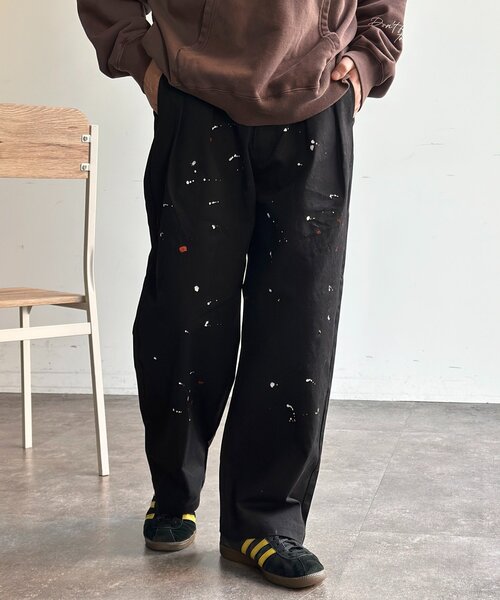 CPCM（シーピーシーエム）の「古着ライクペイントワイドパンツ（その他パンツ・メンズ・ブルー/ベージュ/ブラック・LARGE/MEDIUM）」の19枚目の写真