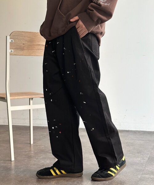 CPCM（シーピーシーエム）の「古着ライクペイントワイドパンツ（その他パンツ・メンズ・ブルー/ベージュ/ブラック・LARGE/MEDIUM）」の20枚目の写真