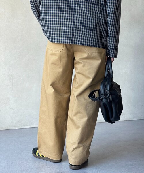 CPCM（シーピーシーエム）の「古着ライクペイントワイドパンツ（その他パンツ・メンズ・ブルー/ベージュ/ブラック・LARGE/MEDIUM）」の4枚目の写真