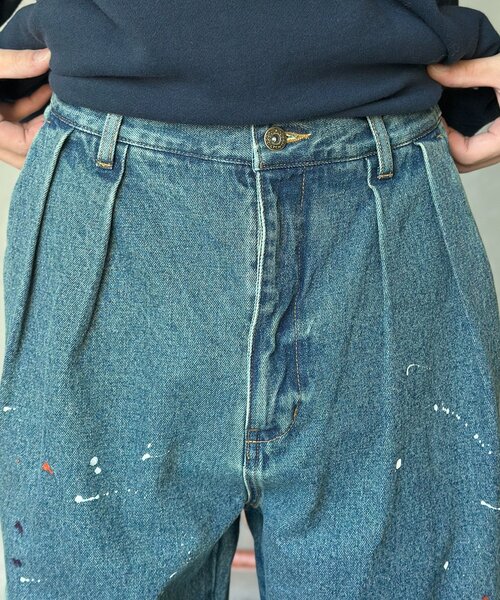 CPCM（シーピーシーエム）の「古着ライクペイントワイドパンツ（その他パンツ・メンズ・ブルー/ベージュ/ブラック・LARGE/MEDIUM）」の15枚目の写真