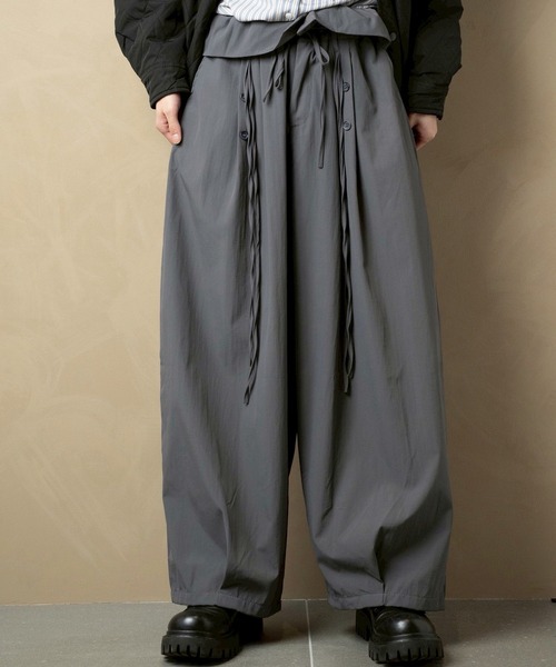 primula(プリムラ)の「2way ワイドスラックス(スラックス・メンズ・グレー・XL/L/M)」の1枚目の写真