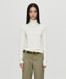 HEUTE（ホイテ）の「WOOL LINE TURTLENECK (IVORY)（Tシャツ/カットソー）」