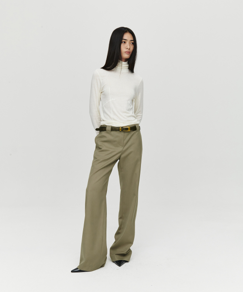 HEUTE（ホイテ）の「WOOL LINE TURTLENECK (IVORY)（Tシャツ/カットソー・レディース・アイボリー・FREE）」の3枚目の写真