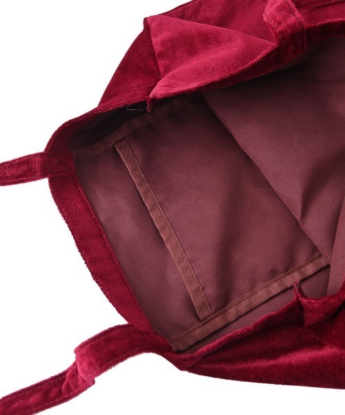 marjour（マージュール）の「VELOUR LOGO TOTE BAG（トートバッグ・レディース・ブラウン/ボルドー・FREE）」の19枚目の写真