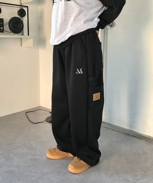 MUCENT（ムセント）の「ハンマーサイドポケットカーペンタースウェットパンツ (3カラー)（スウェットパンツ・レディース・チャコールグレー/ブラック/グレー/チャコール/ブラック系/グレー系・FREE/1）」の11枚目の写真
