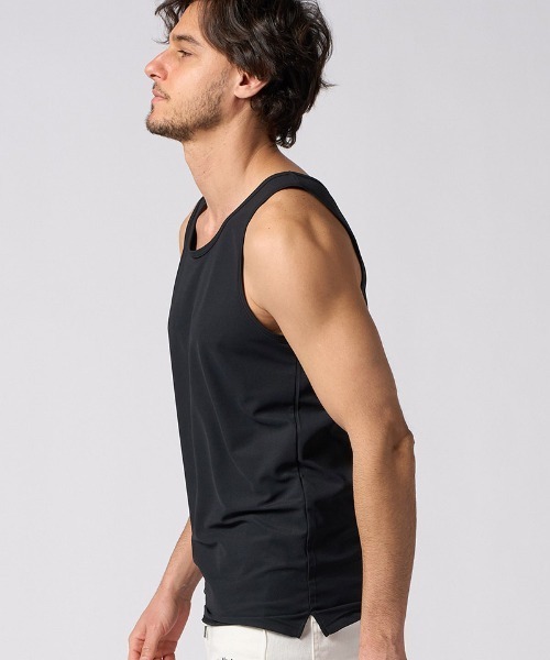 wjk(ダヴルジェイケイ)の「mta599- cool tank top タンクトップ(7133 pe55i)(タンクトップ・メンズ・ブラック/チャコール/ホワイト・XL/L/M/S)」の14枚目の写真