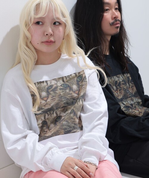 mmts（マミタス）の「【COLLABORATION】清水奈緒 / デコ 4パネル ロングTシャツ（Tシャツ/カットソー・レディース・ブラック/ホワイト・XL/L/M）」の3枚目の写真
