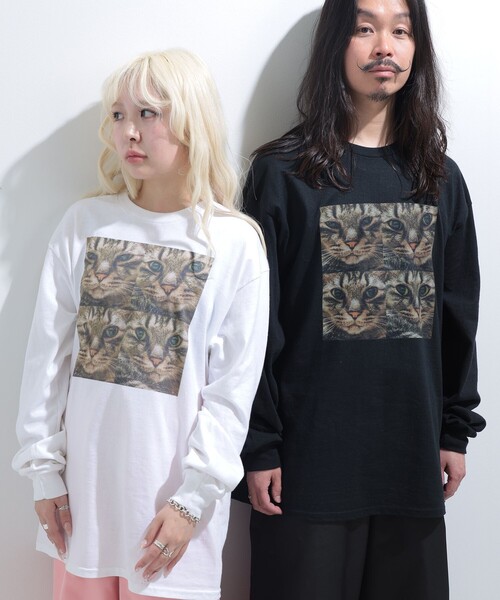 mmts（マミタス）の「【COLLABORATION】清水奈緒 / デコ 4パネル ロングTシャツ（Tシャツ/カットソー・レディース・ブラック/ホワイト・XL/L/M）」の4枚目の写真