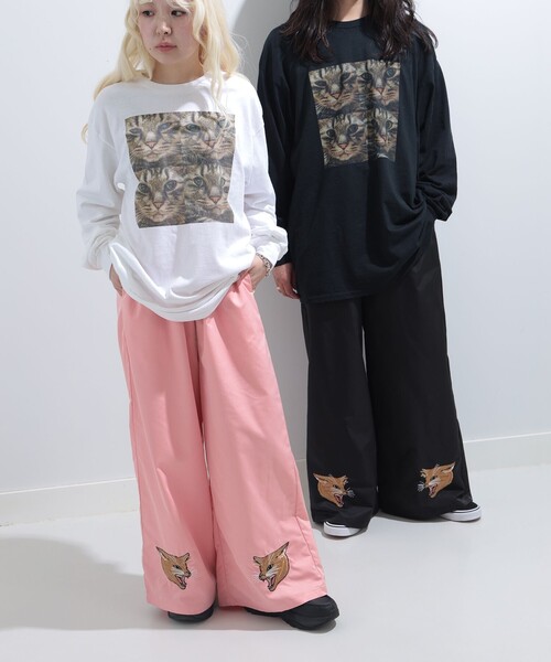 mmts（マミタス）の「【COLLABORATION】清水奈緒 / デコ 4パネル ロングTシャツ（Tシャツ/カットソー・レディース・ブラック/ホワイト・XL/L/M）」の5枚目の写真