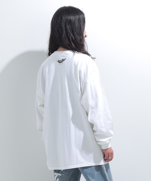 mmts（マミタス）の「【COLLABORATION】清水奈緒 / デコ 4パネル ロングTシャツ（Tシャツ/カットソー・レディース・ブラック/ホワイト・XL/L/M）」の7枚目の写真