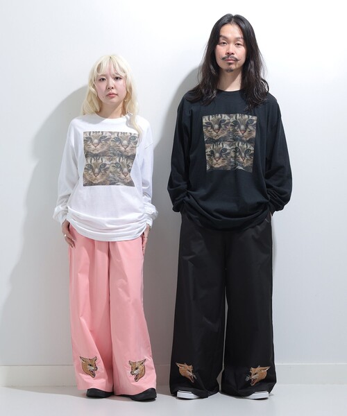 mmts（マミタス）の「【COLLABORATION】清水奈緒 / デコ 4パネル ロングTシャツ（Tシャツ/カットソー・レディース・ブラック/ホワイト・XL/L/M）」の19枚目の写真