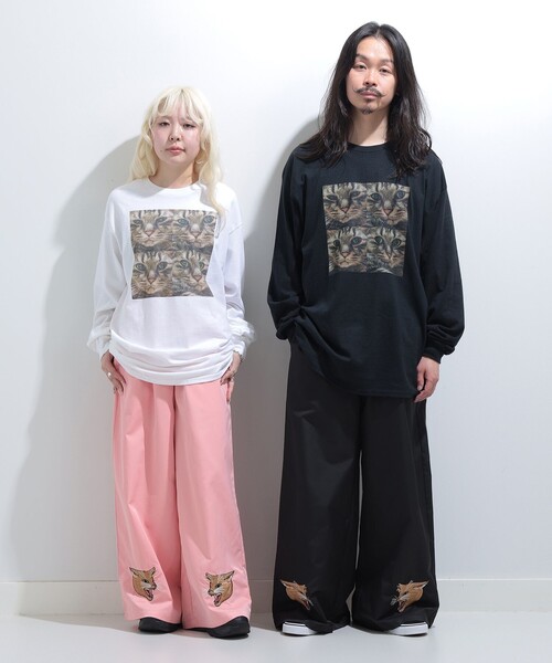 mmts（マミタス）の「【COLLABORATION】清水奈緒 / デコ 4パネル ロングTシャツ（Tシャツ/カットソー・レディース・ブラック/ホワイト・XL/L/M）」の20枚目の写真