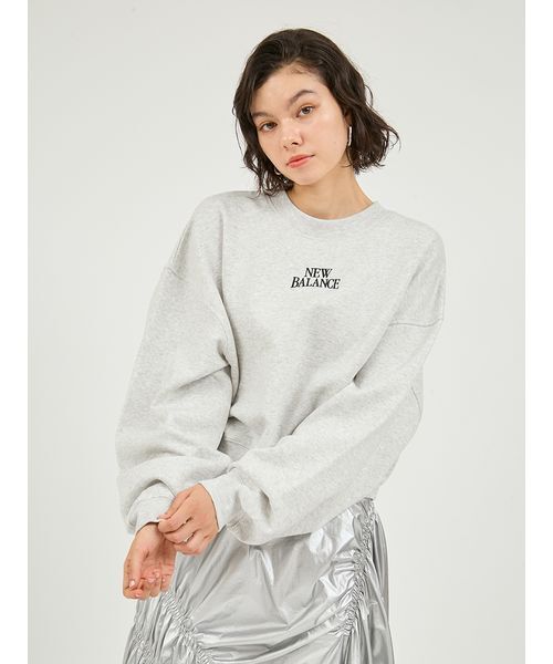 NEW BALANCE(ニューバランス)の「【New Balance for emmi】Track side フリースクルー(スウェット・レディース・チャコールグレー・S/M)」の8枚目の写真
