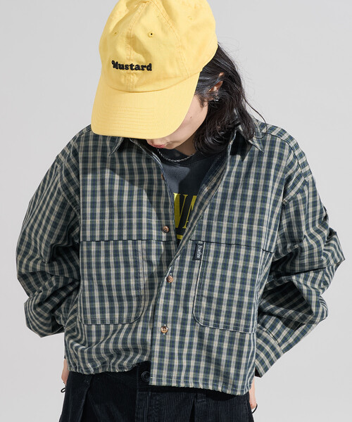 FREAK'S STORE（フリークスストア）の「Foxfire × FREAK'S STORE/フォックスファイヤー 別注 フィッシングポケット ロングスリーブシャツ（シャツ/ブラウス・レディース・グレー/グリーン/インディゴブルー/ベージュ/カモフラージュ・ﾌﾘ-）」の3枚目の写真