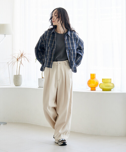 FREAK'S STORE（フリークスストア）の「Foxfire × FREAK'S STORE/フォックスファイヤー 別注 フィッシングポケット ロングスリーブシャツ（シャツ/ブラウス・レディース・グレー/グリーン/インディゴブルー/ベージュ/カモフラージュ・ﾌﾘ-）」の8枚目の写真