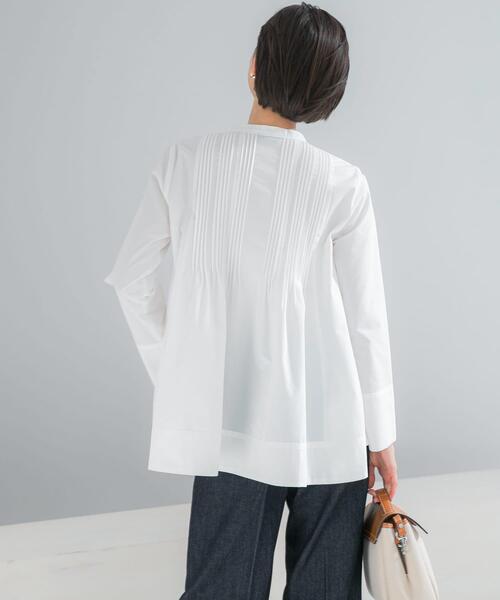 URBAN RESEARCH ROSSO WOMEN（アーバンリサーチ　ロッソ）の「フレアシルエットピンタックブラウス（シャツ/ブラウス・レディース・オフホワイト/ブルー・FREE）」の5枚目の写真