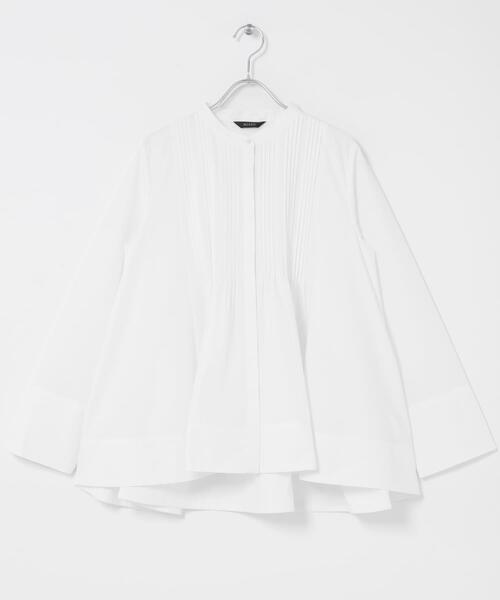 URBAN RESEARCH ROSSO WOMEN（アーバンリサーチ　ロッソ）の「フレアシルエットピンタックブラウス（シャツ/ブラウス・レディース・オフホワイト/ブルー・FREE）」の7枚目の写真