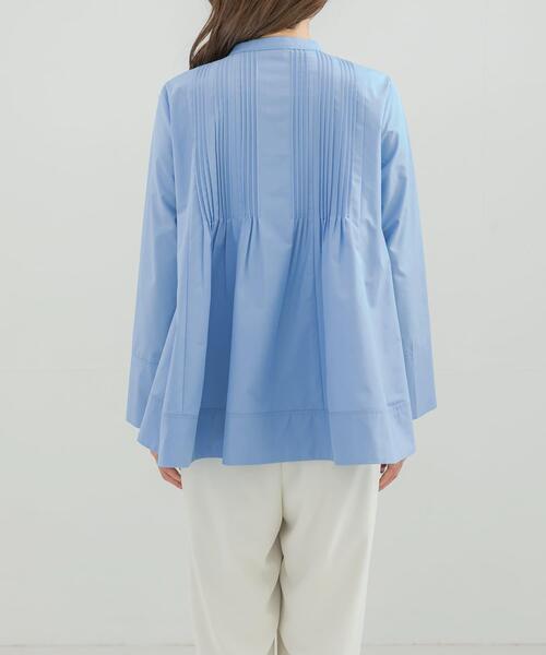 URBAN RESEARCH ROSSO WOMEN（アーバンリサーチ　ロッソ）の「フレアシルエットピンタックブラウス（シャツ/ブラウス・レディース・オフホワイト/ブルー・FREE）」の15枚目の写真