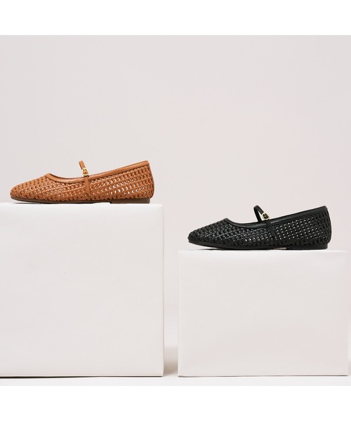 Clarks(クラークス)の「Livia Sky / リビアスカイ (タンウィーブ)(バレエシューズ・レディース・タン・UK5.5/UK4.5/UK3.5/UK3/UK4/UK6/UK5)」の2枚目の写真