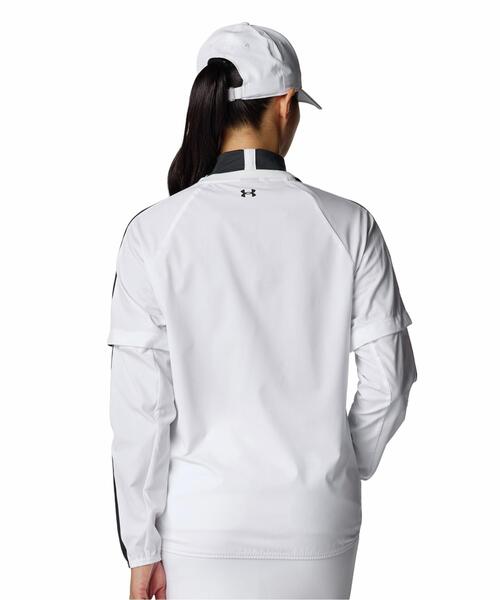 UNDER ARMOUR(アンダーアーマー)の「UAドライブ 2ウェイ プルオーバー ジャケット(ゴルフ/レディース)(Tシャツ/カットソー・レディース・ホワイト・M/S/L/XL)」の2枚目の写真
