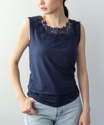 Three Four Time（スリーフォータイム）の「前後2WAYケミカルレースタンクトップ（タンクトップ）」