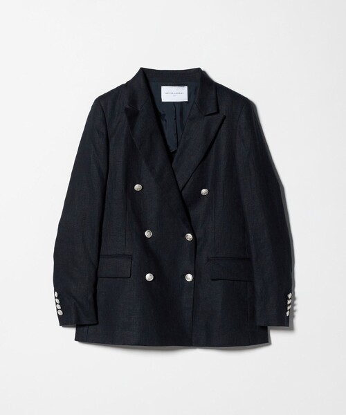 UNITED ARROWS（ユナイテッドアローズ）の「6ボタン リネン ブレザー ジャケット（テーラードジャケット・レディース・ライトピンク/ナチュラル/ネイビー・36/40/38/34）」の16枚目の写真