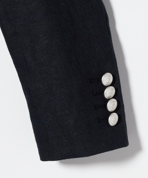 UNITED ARROWS（ユナイテッドアローズ）の「6ボタン リネン ブレザー ジャケット（テーラードジャケット・レディース・ライトピンク/ナチュラル/ネイビー・36/40/38/34）」の19枚目の写真