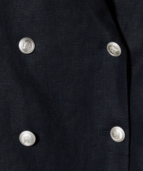 UNITED ARROWS（ユナイテッドアローズ）の「6ボタン リネン ブレザー ジャケット（テーラードジャケット・レディース・ライトピンク/ナチュラル/ネイビー・36/40/38/34）」の21枚目の写真