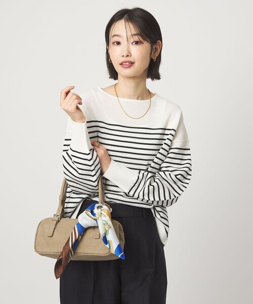 green label relaxing（グリーンレーベルリラクシング）の「シャーリー ワイド プルオーバー ニット ウォッシャブル（ニット/セーター・レディース・ライム/ベージュ/その他1/その他2・FREE）」の3枚目の写真