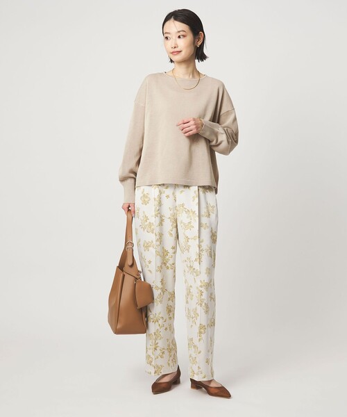 green label relaxing（グリーンレーベルリラクシング）の「シャーリー ワイド プルオーバー ニット ウォッシャブル（ニット/セーター・レディース・ライム/ベージュ/その他1/その他2・FREE）」の7枚目の写真