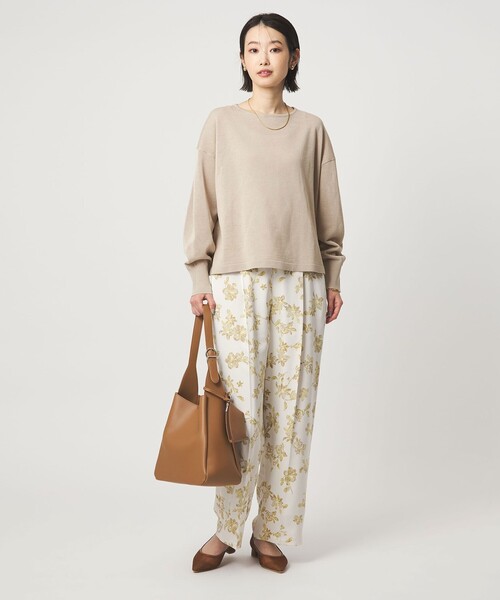 green label relaxing（グリーンレーベルリラクシング）の「シャーリー ワイド プルオーバー ニット ウォッシャブル（ニット/セーター・レディース・ライム/ベージュ/その他1/その他2・FREE）」の8枚目の写真