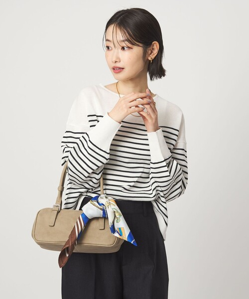 green label relaxing（グリーンレーベルリラクシング）の「シャーリー ワイド プルオーバー ニット ウォッシャブル（ニット/セーター・レディース・ライム/ベージュ/その他1/その他2・FREE）」の14枚目の写真