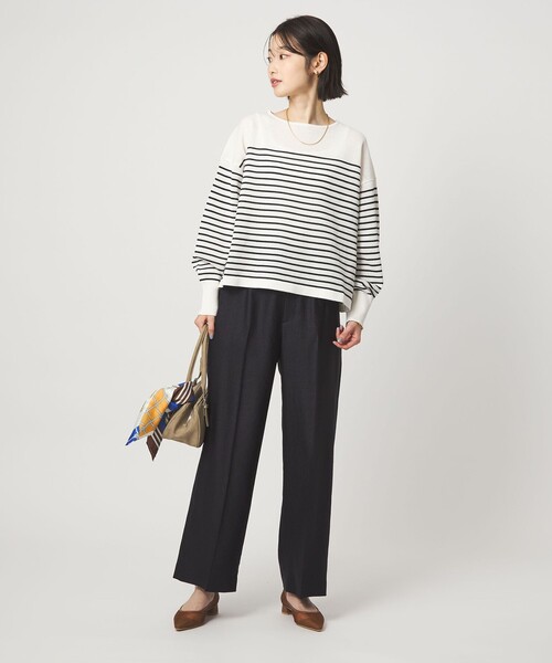 green label relaxing（グリーンレーベルリラクシング）の「シャーリー ワイド プルオーバー ニット ウォッシャブル（ニット/セーター・レディース・ライム/ベージュ/その他1/その他2・FREE）」の15枚目の写真