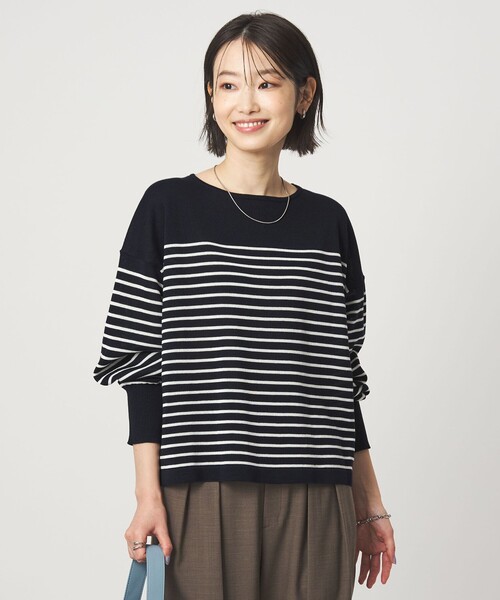 green label relaxing（グリーンレーベルリラクシング）の「シャーリー ワイド プルオーバー ニット ウォッシャブル（ニット/セーター・レディース・ライム/ベージュ/その他1/その他2・FREE）」の17枚目の写真