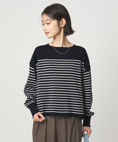 green label relaxing（グリーンレーベルリラクシング）の「シャーリー ワイド プルオーバー ニット ウォッシャブル（ニット/セーター・レディース・ライム/ベージュ/その他1/その他2・FREE）」の18枚目の写真