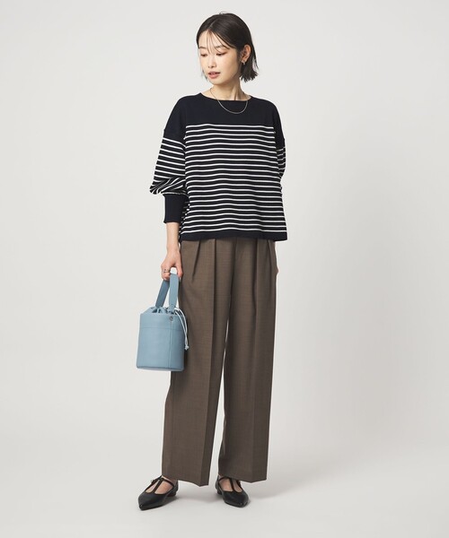 green label relaxing（グリーンレーベルリラクシング）の「シャーリー ワイド プルオーバー ニット ウォッシャブル（ニット/セーター・レディース・ライム/ベージュ/その他1/その他2・FREE）」の19枚目の写真