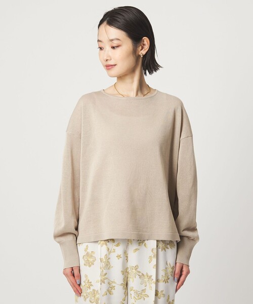 green label relaxing（グリーンレーベルリラクシング）の「シャーリー ワイド プルオーバー ニット ウォッシャブル（ニット/セーター・レディース・ライム/ベージュ/その他1/その他2・FREE）」の21枚目の写真