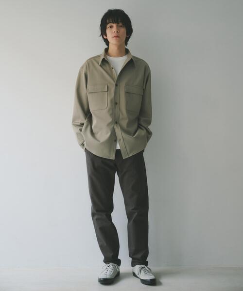 THE SHOP TK （ザ ショップ ティーケー ）の「FLEX LINE  カバーオール　ストレッチ/防シワ/マシンウォッシャブル/セットアップ可（シャツ/ブラウス・メンズ・ブラック/ベージュ・04/02/03）」の6枚目の写真