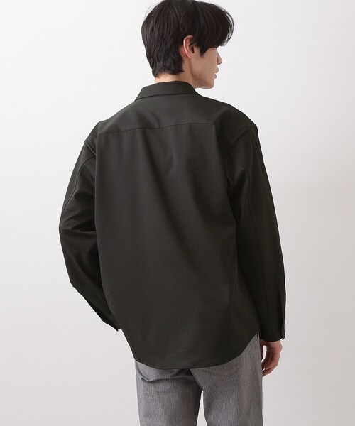 THE SHOP TK （ザ ショップ ティーケー ）の「FLEX LINE  カバーオール　ストレッチ/防シワ/マシンウォッシャブル/セットアップ可（シャツ/ブラウス・メンズ・ブラック/ベージュ・04/02/03）」の9枚目の写真