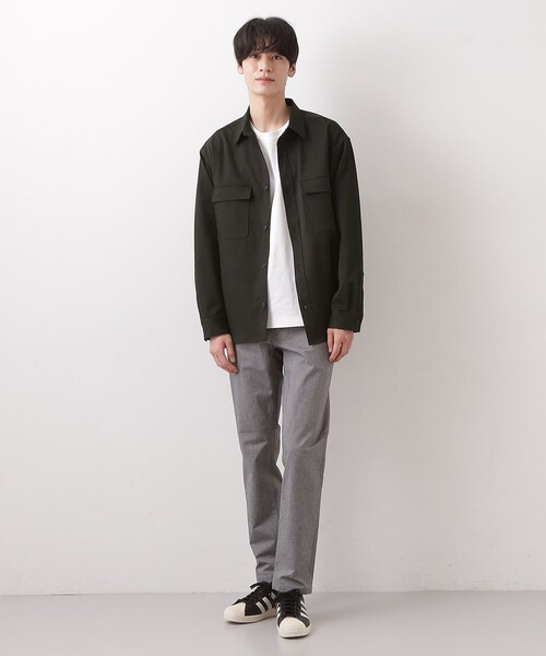 THE SHOP TK （ザ ショップ ティーケー ）の「FLEX LINE  カバーオール　ストレッチ/防シワ/マシンウォッシャブル/セットアップ可（シャツ/ブラウス・メンズ・ブラック/ベージュ・04/02/03）」の10枚目の写真