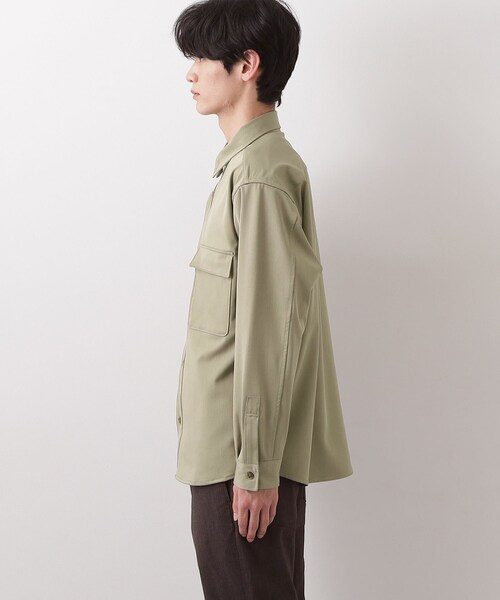 THE SHOP TK （ザ ショップ ティーケー ）の「FLEX LINE  カバーオール　ストレッチ/防シワ/マシンウォッシャブル/セットアップ可（シャツ/ブラウス・メンズ・ブラック/ベージュ・04/02/03）」の18枚目の写真