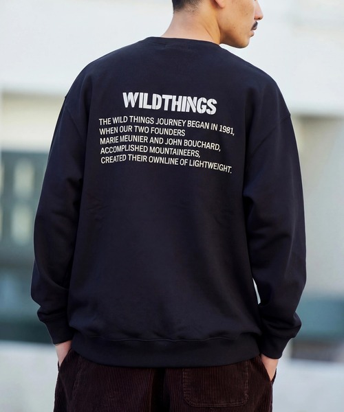 WILD THINGS（ワイルドシングス）の「【WILD THINGS】ステンシルバックプリントトスウェット（スウェット・メンズ・グレー/オリーブ/ブラック・XL/L）」の2枚目の写真